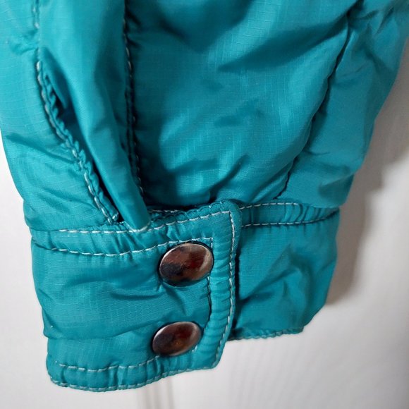 KUHL Born In The Mountains Women's Sz Small Aqua Long Jacket Pertrex/Permaloft - Picture 3 of 16